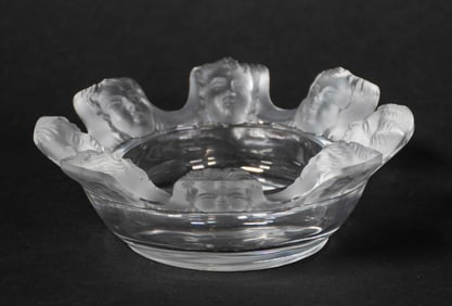 Lalique "St. Nicholas" Cherub Crystal Dish