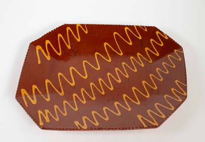 Lester Breininger Slip-Decorated Redware Platter