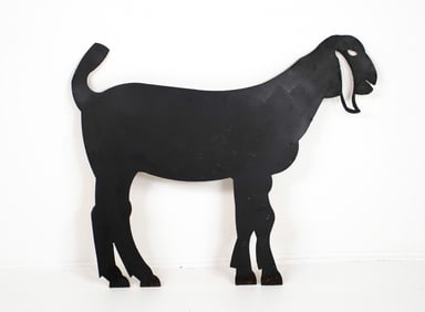 Painted Sheet Metal Goat