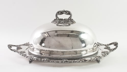 Silverplate Tray and Dome