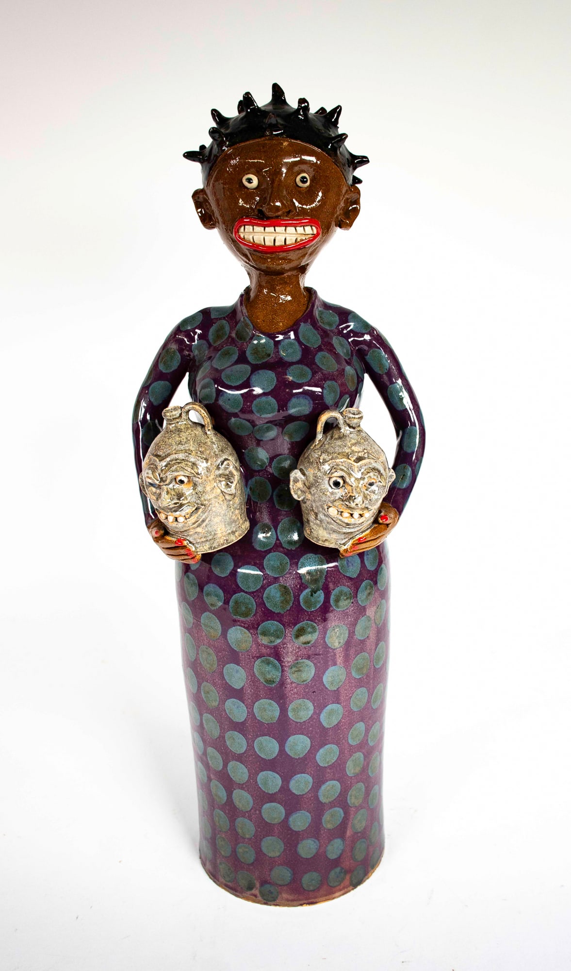 Heron Martinez Mendoza (d2009) Mx Pottery Figure Heron Martinez Mendoza (d2009) Mx Pottery Figure