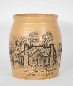Wilford Dean "John Milton Meaders Homeplace" Jar
