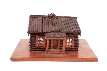 Folk Art Log Cabin