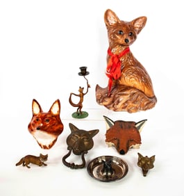 Fox Head Door Knockers & Other Fox Related Items