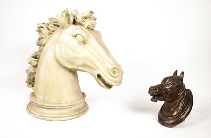 Metal Wall Mount & Composite Horse Heads