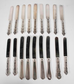 Lot of Knives with Sterling Handles