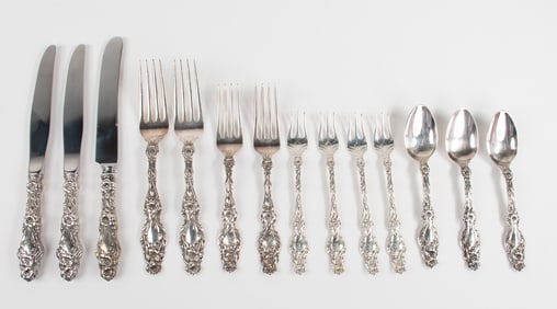 Gorham Whiting Sterling Silver "Lily" Flatware