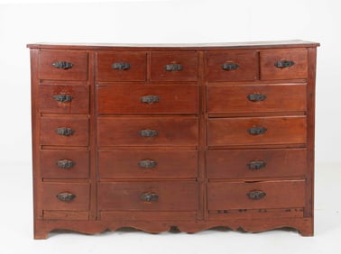 American Pine Country Store Cabinet