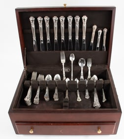 70 Pcs. Gorham Chantilly Sterling Flatware