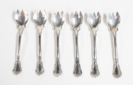 6 Gorham Chantilly Sterling Ice Cream Forks