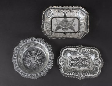Assorted Pressed Lacy Dishes