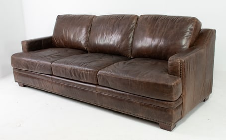 Brown Leather Sofa