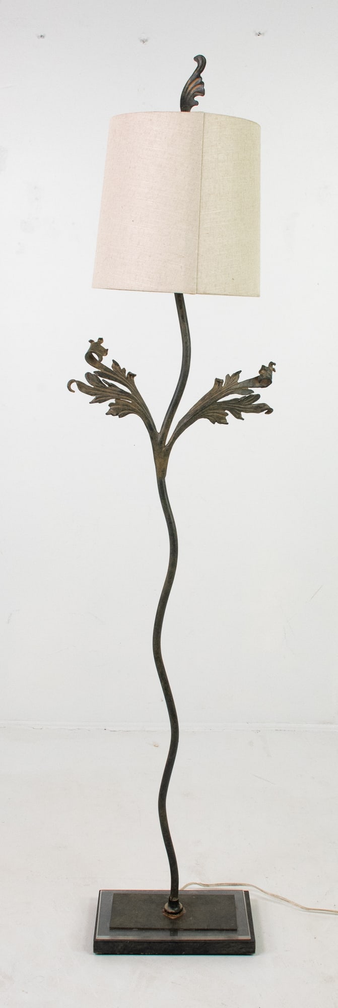 Leaf Form Iron Floor Lamp (1 of 6)