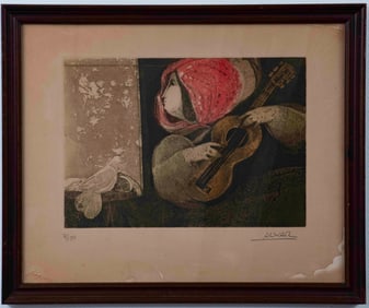 Sunol Alvar (Spain, b. 1935) Color Lithograph