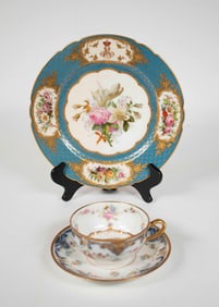Lahoche Plate & Haviland Limoges Mustache Cup