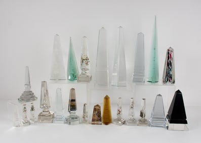 23 Glass Prisms / Obelisks