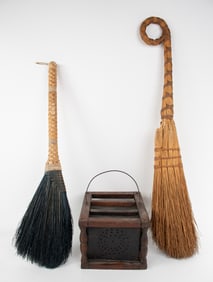 Foot Warmer w/ Punched Hearts, Hearth Brooms