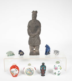 Chinese Snuff Bottles, Hardstone Miniatures, Etc.