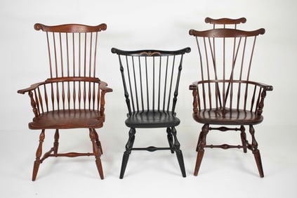 3 Windsor Chairs---Nichols & Stone, Harden
