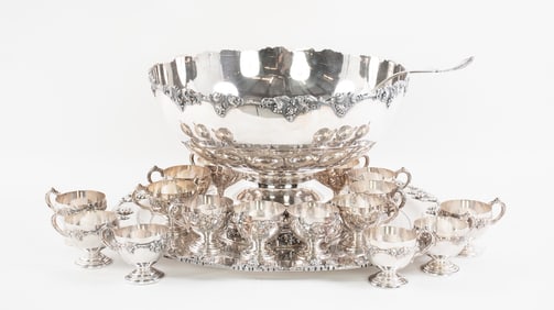 American Silverplate Punch Service