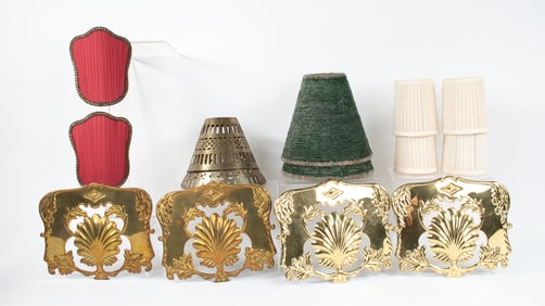 Lot of Candle and Lamp Shades