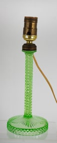 Uranium Glass Table Lamp