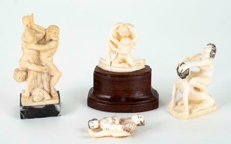 Four Miniature Erotica Figures