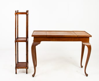 Brandt Writing Table & 3-Tier Stand