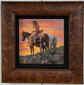 Howard Terpning (American, b. 1927) Giclee Canvas