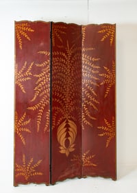 3-Panel Wood Folding Screen