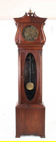 Edwardian Mahogany Tall Case Clock (1 of 11)