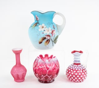 Four Pieces of Art Glass
