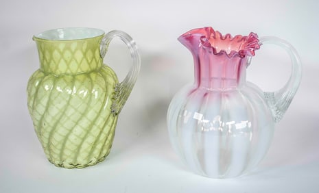Harrach Diamond Quilted, Other Art Glass Pitcher