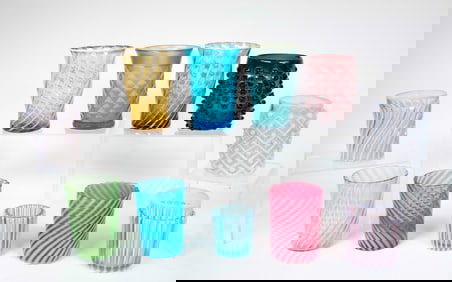 Lot of 10 Assorted Tumblers, One Toothpick