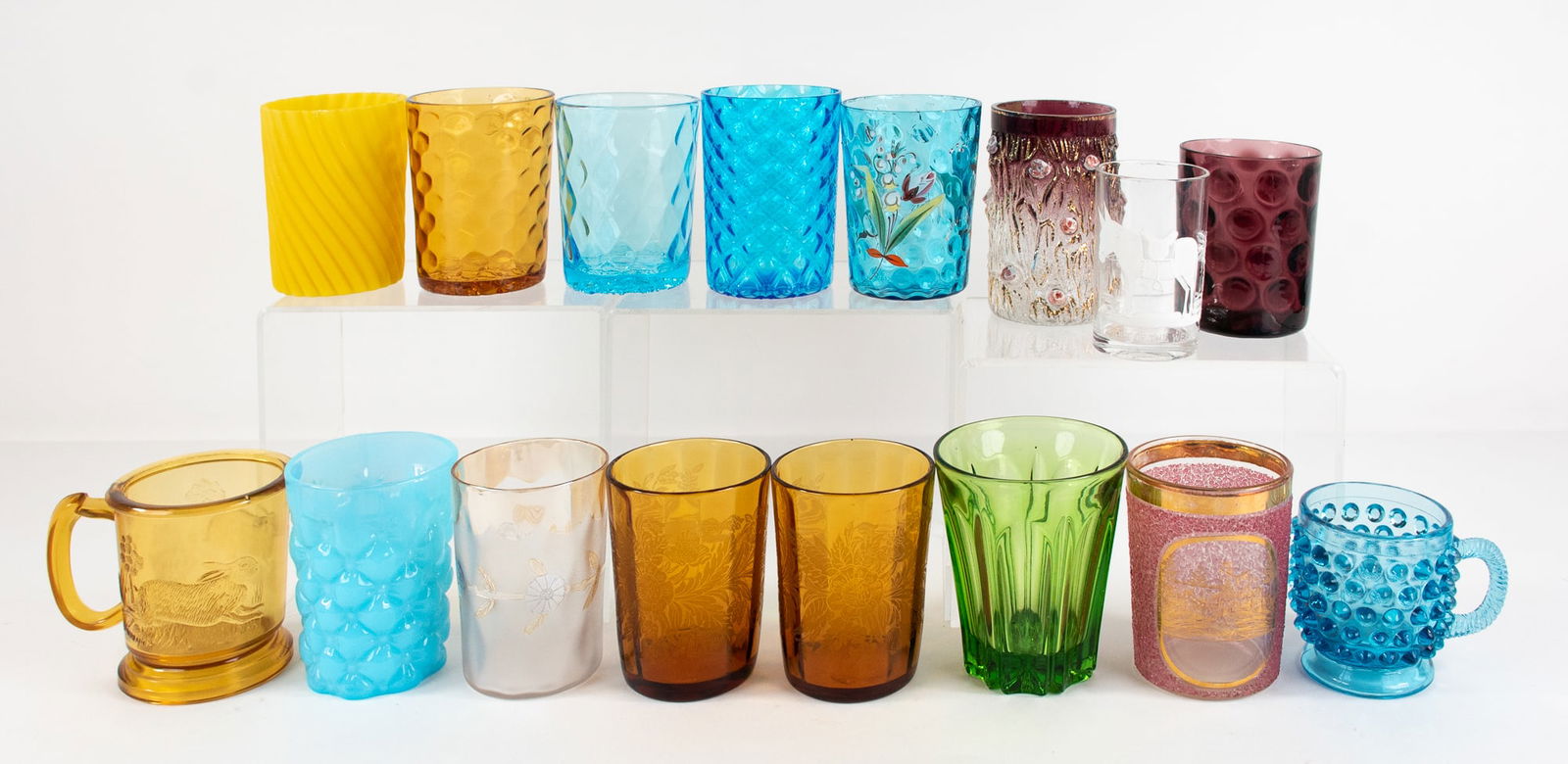 16 Assorted Glass Tumblers & Cups (1 of 7)