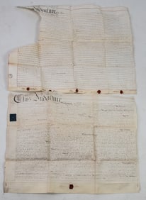 Two English Indenture Contracts, 1798 and 1823
