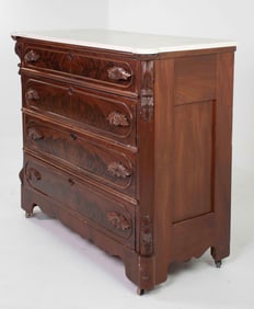 American Renaissance Revival Mahogany Chest