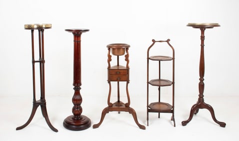 3 Pedestals, Plant Stand, Muffin Stand