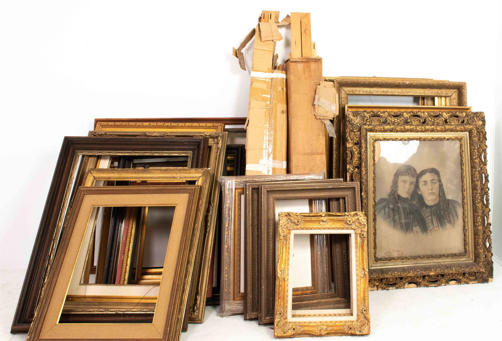 Lot of 30+ Frames, Liners and Stretcher Boards (1 of 5)