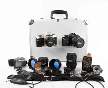 Nikon Cameras, Lens and Assorted Light Meters