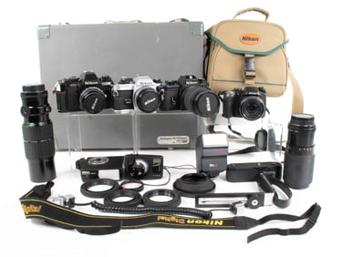Nikon Cameras, Lenses, Flash, Light Meter, Etc.