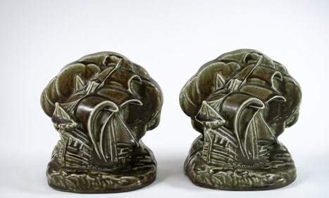 Pr. Rookwood Pottery, Wm. McDonald, Bookends