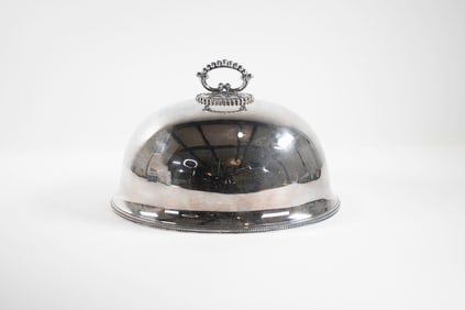 English Silver Plated Meat Dome