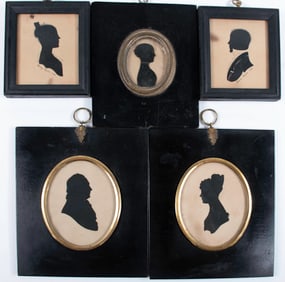 Group of Five Early Silhouettes