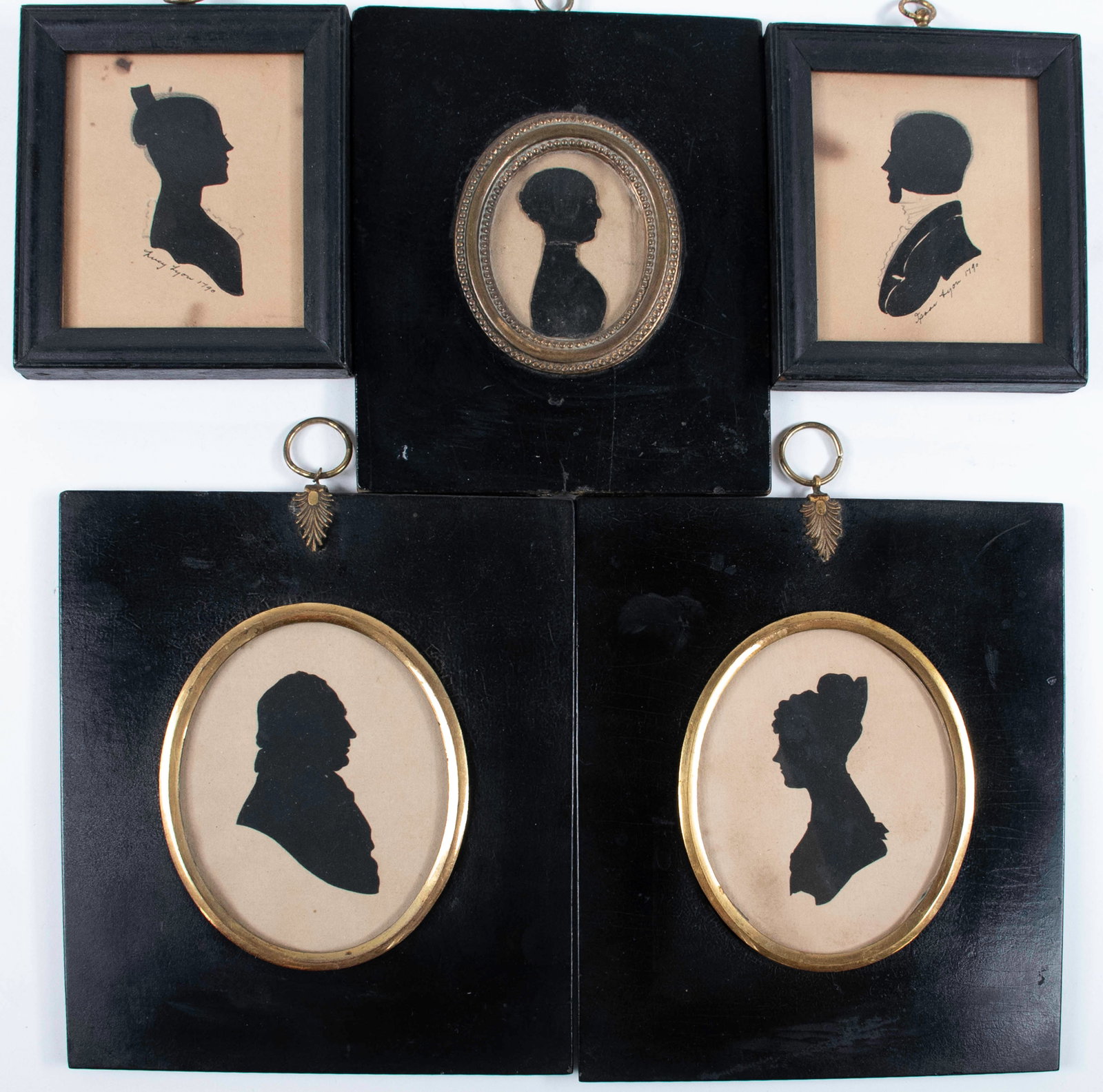 Group of Five Early Silhouettes (1 of 7)