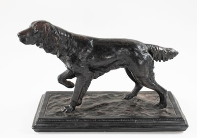Bronze Patina Cast Iron Irish Setter