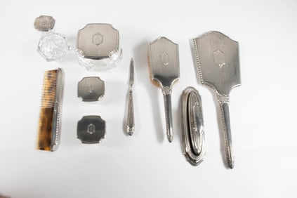 Wallace 9-Piece Sterling Silver Dresser Set