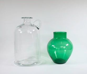 Blenko Jug & Ginger Jar, John Nickerson Designs