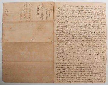 1845 Mississippi Legal Document Sale of Slaves