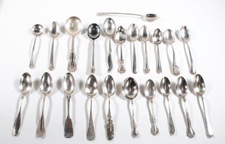 22 Various Sterling Silver Spoons